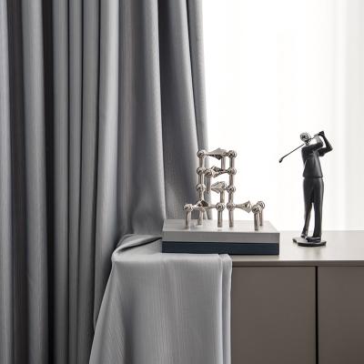 China Simple modern blackout style curtains luxury texture irregular striped curtains for living room for sale