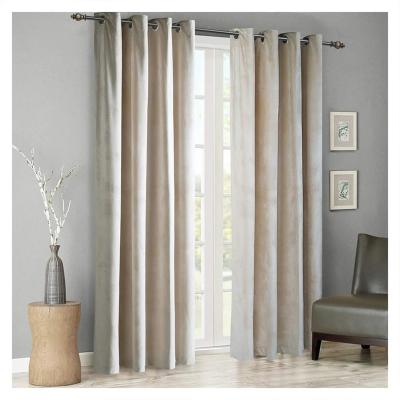 China Custom Blackout Blackout Blackout Curtains in New Cashmere Wool Velvet Ivory Insulated Curtain for Luxury Living Room » for sale