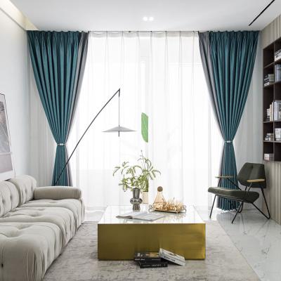 China Luxury Blackout Curtain Blackout Fitting Curtains Bedroom Living Room Modern High Density Finished Study for sale