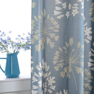 China Wholesale Classic Blackout Blackout Floral Print Pattern Blackout Valance Printing Modern Luxury Window Curtains Sheer Tulle Design Drapes For H for sale