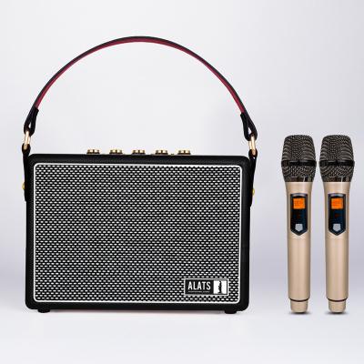 China Outdoor Radio USB MIC Party Mobile Karaoke Speaker AUX. BT Mini Portable Wireless Microphone Amplifier Wireless Karaoke Speaker for sale