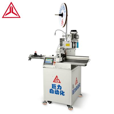 China Fully automatic wire cutting stripping twisting and one end terminal crimping machine for sale