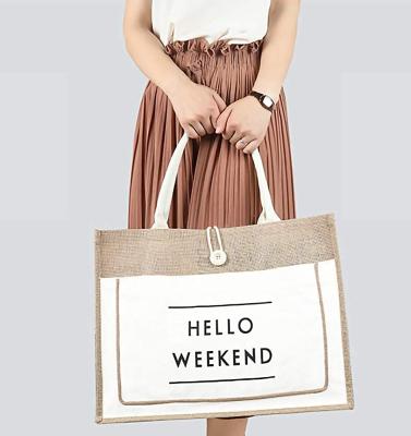 China XC Recyclable Wholesale Promotional Custom Printed Natural Cotton Canvas Fabric Carry Tote Shopping Bag for sale