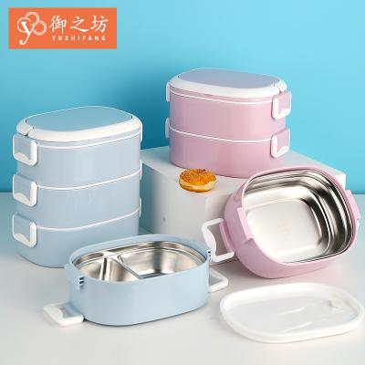 China 10% Sustainable Wholesale Specials Multi-Layer Insulated Stainless Steel Lunch Box Durable Food Storage Container for sale