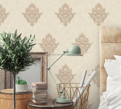 China Exquisite Traditional European Vinyl Wallpaper Style Home Decor for sale