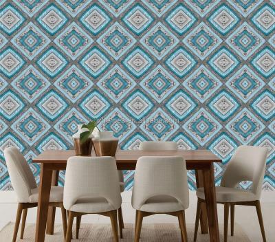 China Square Style Traditional Persian Pattern Pvc Wallpaper Home Decoration for sale