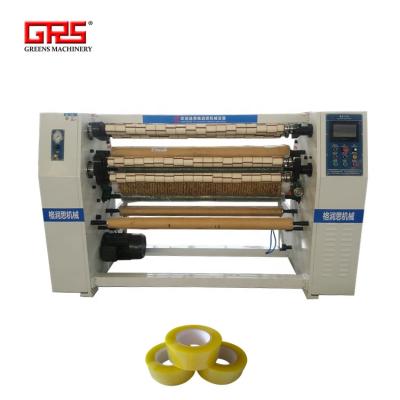 China BOPP tape slitting and rewinding BOPP tape slitter machine, BOPP tape jumbo roll slitting machine for garment packaging for sale