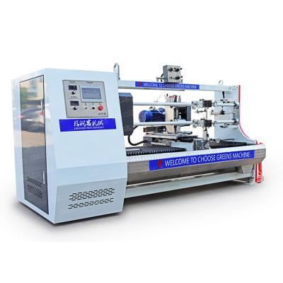 China machinery & Automatic Hardware Double Shafts Adhesive Tape Roll Rewind Rewinding Machine for sale