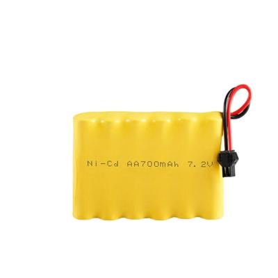 China Hot Selling Toys Nicd SM Plug Ni-Cd AA Rechargeable Battery Pack 700mAh 7.2V for sale