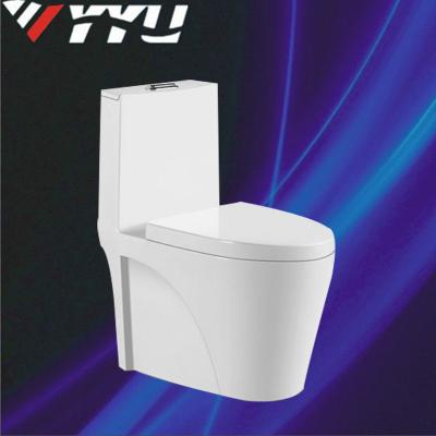 China China Hot Selling Double-Flow Ceramic Bathroom Sanitary Ware Siphonic Flush One Piece Toilet for sale