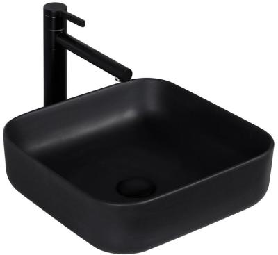 China Shampoo Sinks Colored YYU Wash Hand Basin Round Shape Black Basin For South African for sale