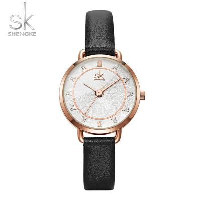 China 2021 new classic simple luxury waterproof colorful belt diamond quartz watch for sale