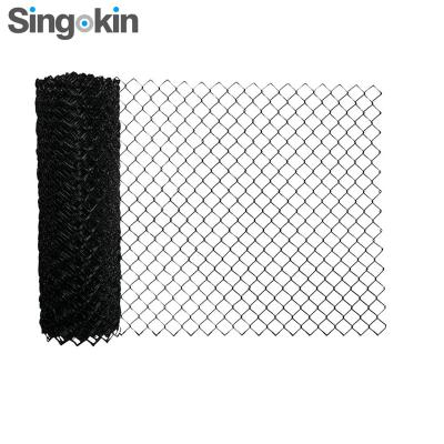 China Fence Mesh Wholesale 50ft Roll Wire Kit Black Plastic Cyclone Wire Chain Link Fence For Sale for sale