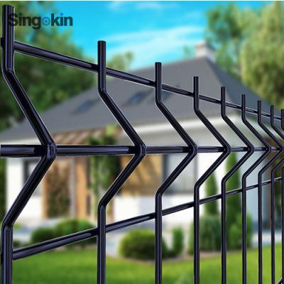 China Easily Assembled Wholesale Galvanized Steel Fence Prices Galvanized Fence Panels Garden Vinyl Coated Yard Fence and Yard Gates for sale