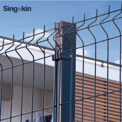 China Easily Assembled Hot Dipped Galvanized 3d Welded Green Wire Mesh Panel Vinyl ral6005 Fence Security Fencing (Professional Factory) for sale