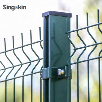 China Easily Assembled Commercial Fence Winding Wire Mesh Galvanized Welded Mesh Fence Protective Barriers For Factory for sale