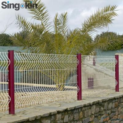 China Fence 6 Gauge 3d Folding PVC Coated Welded Wire Mesh Fence Panels for sale