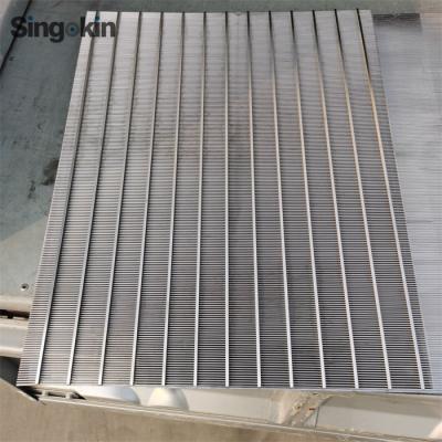 China Flat Filter Food Grade Stainless Steel Wedge Wire Screen 304 316 07mm Slot Size Opening Coanda Screen for sale