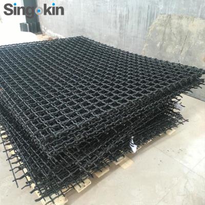 China Plain Weave Crimped Wire Mesh Vibrating Screen Carbon Steel Crimped Mesh , Screen Mesh for sale