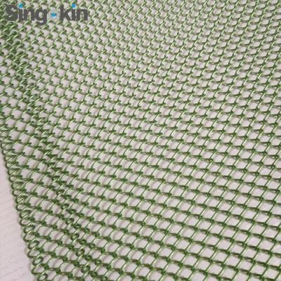 China No Rusty Or Color Fading Flexible Metal Architectural Colorful Decorative Mesh For Hotel Hall Screen Decoration for sale