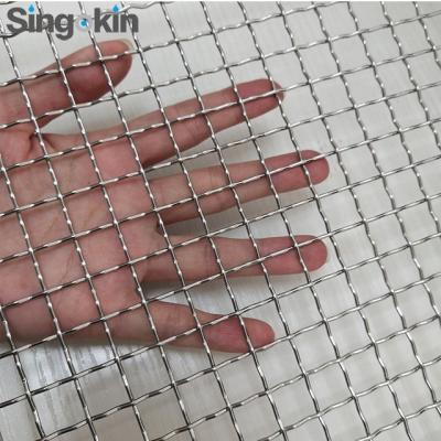 China Plain Weave Cooking SS Crimp Wire Mesh Wave Grid 2mm Stainless Steel Steel Intermediate Mesh Crimped Wire Mesh for sale