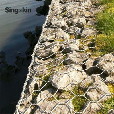 China Double Twist Weave Galvanized Gabion Cage Stone Basket Zinc Coated Gabion Box Wire Mesh for sale