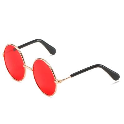 China New china cheap cat glass dog fashion sunglasses colorful pet sunglasses with print logo for sale