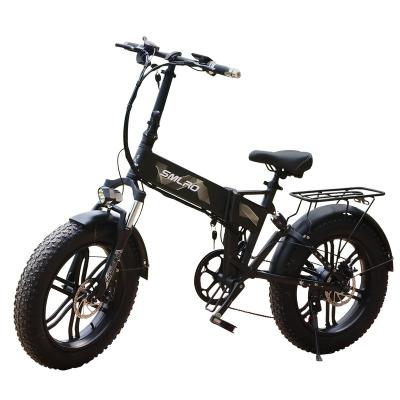 China Built-in lithium battery portable adult student fat aluminum alloy tire 20 inch folding electric bike for sale