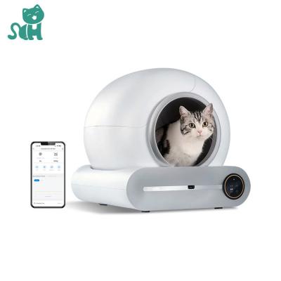 China Fashionable Factory Direct Sales Closed Self-Cleaning Electric Self Cleaning Supplier Luxury Pet Toilet Automatic Cat Litter Box for sale