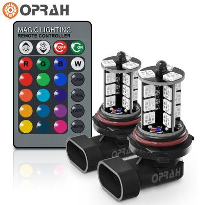 China PC+Aluminum OPRAH LED Working Driving Factory Fog Light WD-5050-RGB 12V H7 9005 IP67 Car Auto Moto universal for sale