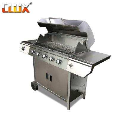 China Easily Assembled Cabinet Style Kitchen Cooking BBQ Gas Grill Smoker BBQ Grill for sale