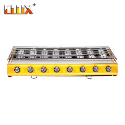 China Ambient Adjustable Height Grill Stainless Steel Gas Grill Commercial BBQ Grill Machine for sale