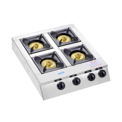 China Outdoor Cooking Appliances Gas Stove 4 Burners Stainless Steel Gas Cooktop for sale