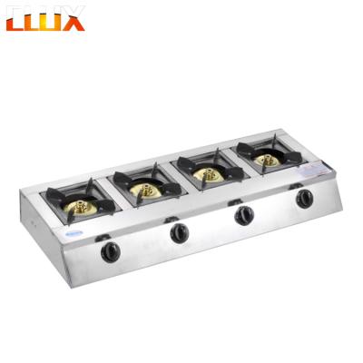 China High Quality Hotel Table Top 4 Burner Gas Cooktops Cooking For Kitchen for sale