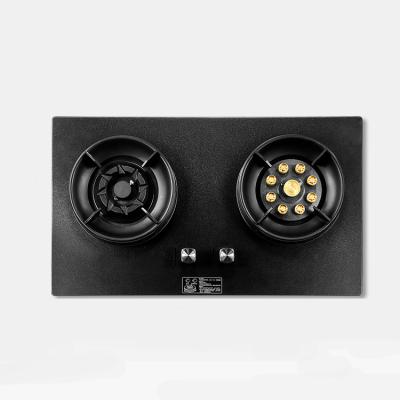 China Easily cleaned professional design incorporated table top 2 burner home cooker or main gas stove for sale