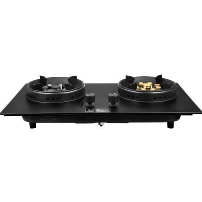 China Easily cleaned built-in or table main 2 burner gas cooker cooktops for sale