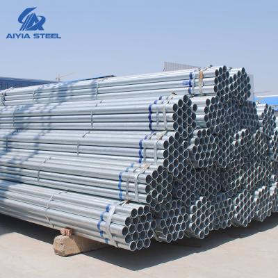 China Building Materials AIYIA Q235 ASTM A500 ERW Steel Round Pipe Carbon Steel Pre Galvanized Steel Pipe for sale