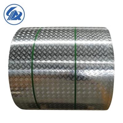 China Aluminum products alloy 1060 3003 5052 5082 sheet coil diamond pattern 1/2/3/4/5 bar checker plate or ribbed pad/embossed aluminum tread plate for sale