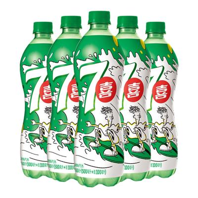 China Natural Fresh Soda 7UP Lemon-flavored Fruity Drink 600ml*24 Bottles for sale