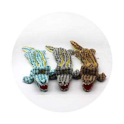 China Viable Sharp And Sounding Dog Toy Three-color Crocodile Toy for sale