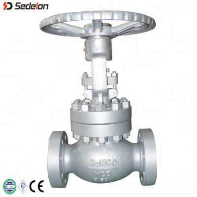 China Very Durable 1500lb High Pressure Sedelon Oil and Gas Cast Stainless Steel WCB Hand Wheel Connection Steel Flanged Globe Valves for sale