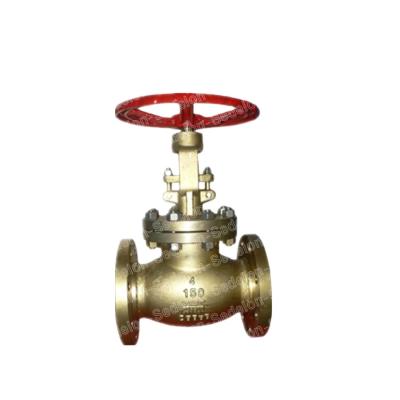 China Durable BS 1873 Flange Even End BB Bronze Globe Valve Desalination for sale