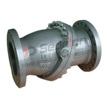 China Same Durable API6D Tilting Disc Carbon Steel Double Plate Check Valve for sale