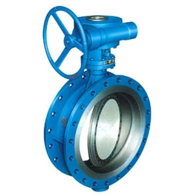 China Durable Even Double Flanged Electric Motorized API609 Butterfly Valves for sale