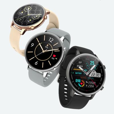 China Touch Screen Factory wholesale round shape wireless BT Call smart active watch fitness tracker music play for sale