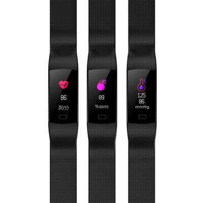 China Touch Screen CE FCC RoHs Fitness Tracker Activity Monitor Smart Band Watch Men for sale