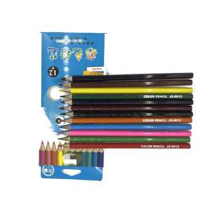 China office & School Pencil High Quality Non-Toxic Durable 12pcs Sharpened Hexagonal Shape Color Pencil Set Kids for sale