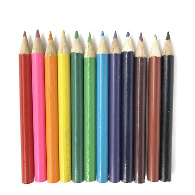 China office & School Pencil Drawing/Sketching Different Colors 12pcs Per Inch HB Wooden Mini Coloring Pencil Set Pack 3.5 for sale