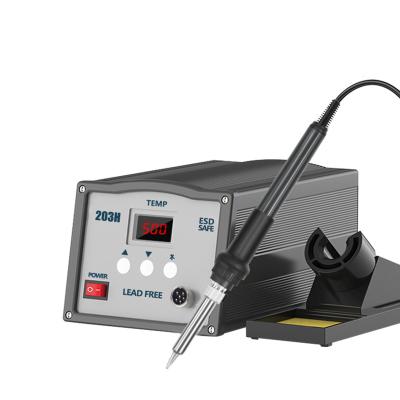 China Household/personal maintenance 203H digital display 90w high frequency adjustable constant temperature welding station soldering iron table for sale