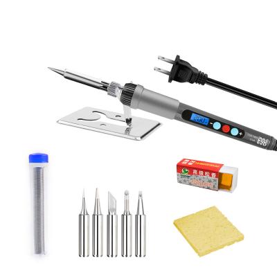 China Pencil Grip Us gauge LCD electric Soldering iron set Welding tool Power supply 110V 60W Replaceable soldering iron tip for sale